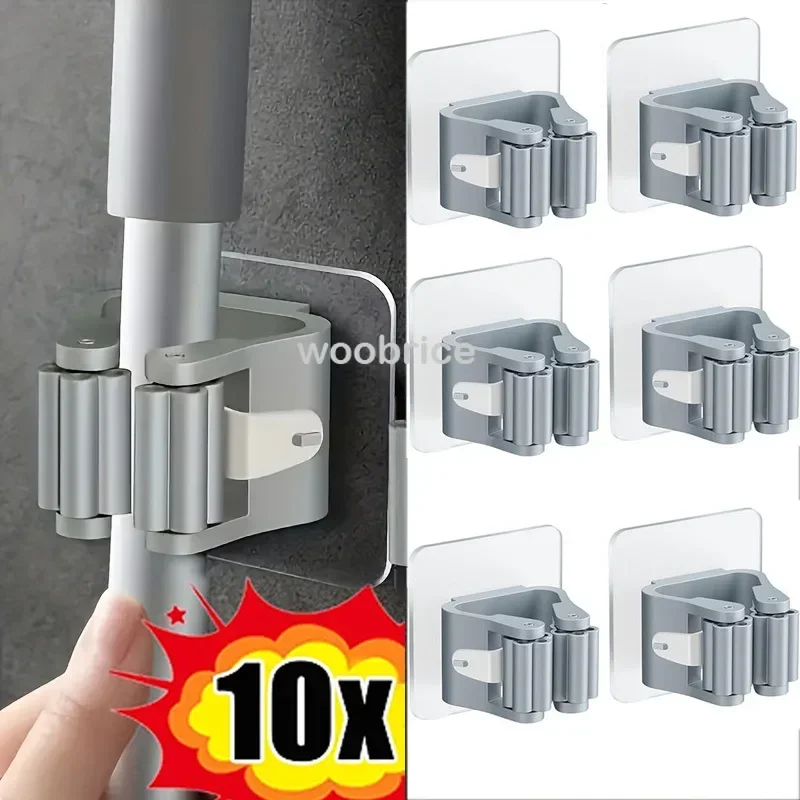 Commercial Kitchen Utensil Holder - Mop Tutucu Kendinden Yapışkanlı Süpürge Standı
