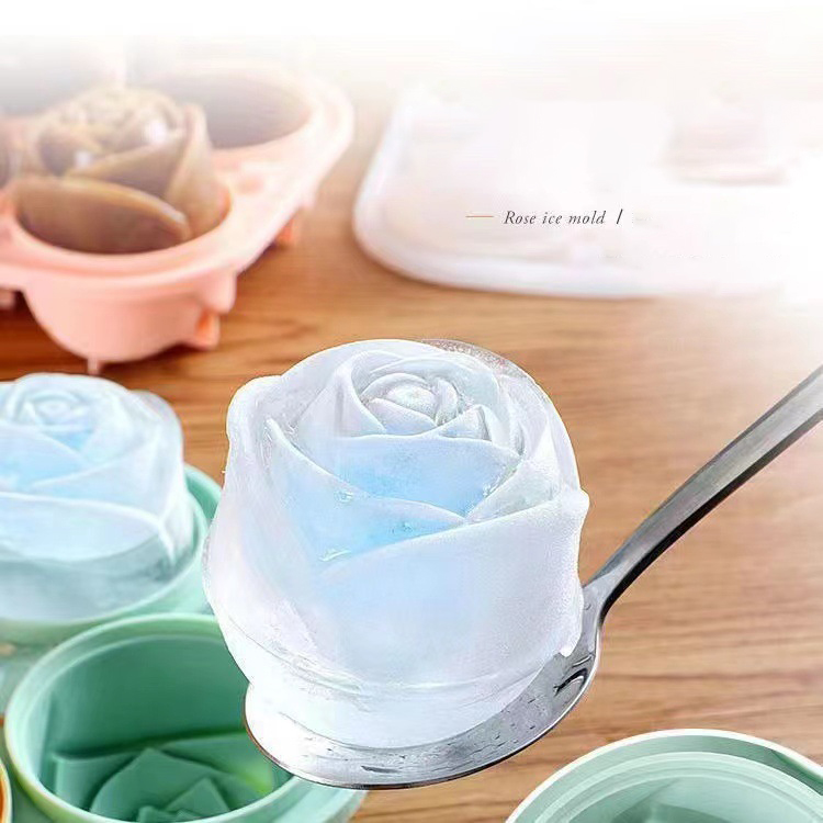 Commercial Kitchen Utensil Holder - 3D Gül Buz Kalıpları 4 Delik