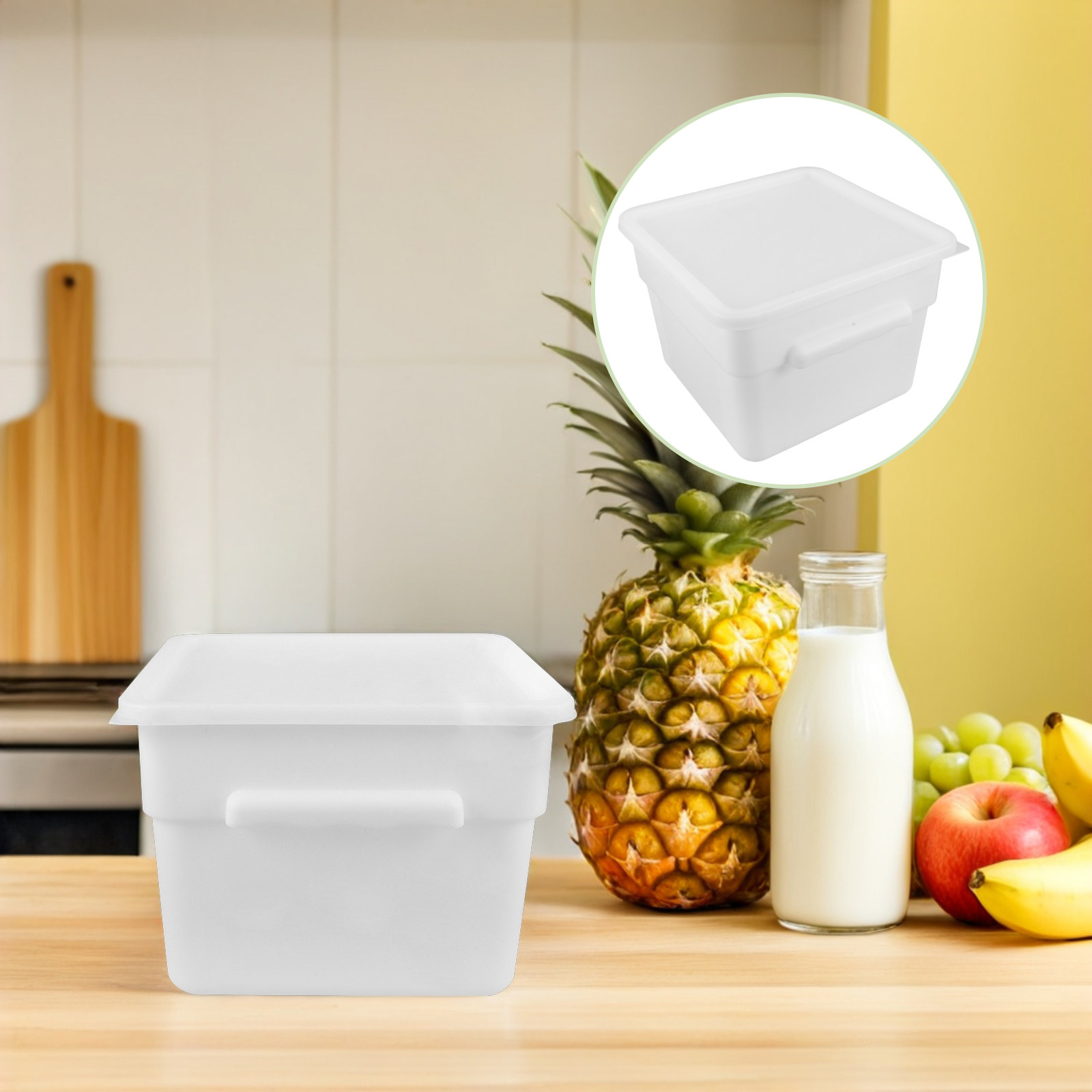 Commercial Kitchen Microwave - Kare Ticari Gıda Saklama Kabı 12L