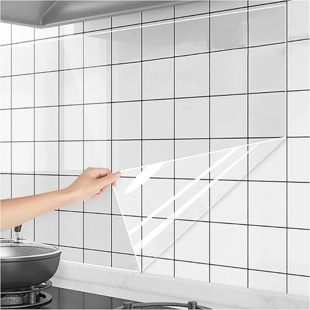 Commercial Kitchen Wall - 3M/5M/10M Mutfak Duvar Kağıdı Şeffaf Elektrostatik